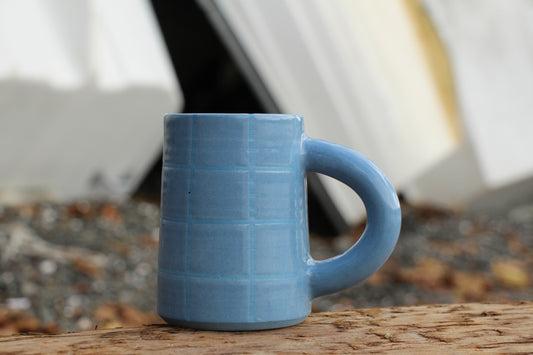 Blue Checkered Mug